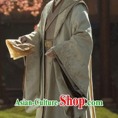China Ancient Milord Clothing Romantic Drama Destined Chang Feng Du Gu Lang Hua Replica Garments Song Dynasty Elder Male Costumes