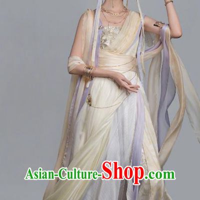China Fantastic Xianxia Drama Till The End of The Moon Goddess Ye Bingchang Dresses Ancient Fairy Garment Costumes