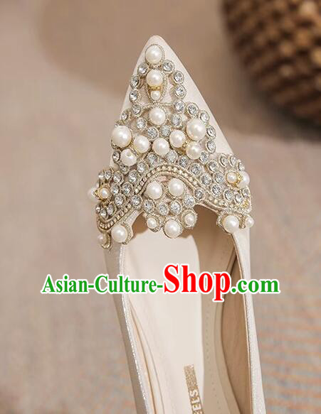Top Wedding Shoes Champagne Wedding Shoes French Fashion Low Heeled Shoes Top Wedding Shoes Champagne Wedding Shoes French Fashion Low Heeled Shoes