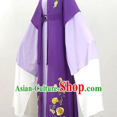 Round Neck Young Student Pair Of Embroidered Yue Opera Drama Qiong Opera Huangmei Opera Singing Costumes And Dance Costumes