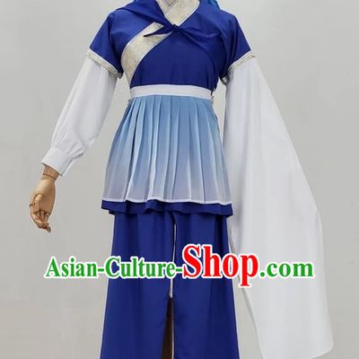 Opera Wu Shengyi Ancient Costume Film And Television Huangmei Opera Costume Book Boy Drama Dance Performance Costume Tea Picking Costume
