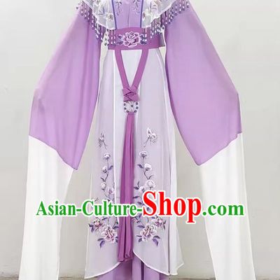 Purple Peony Hua Dan Miss Costume Princess Costume Drama Opera Yue Opera Qiong Opera Huangmei Stage Costume