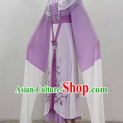 Purple Peony Hua Dan Miss Costume Princess Costume Drama Opera Yue Opera Qiong Opera Huangmei Stage Costume