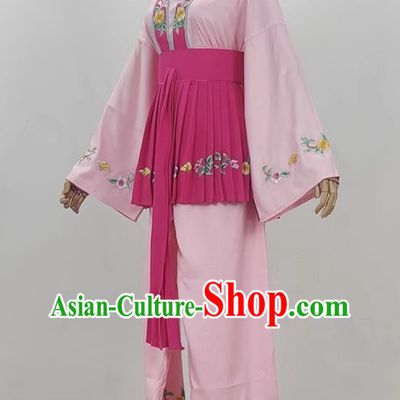 Pink Opera Maid Costumes Ancient Costumes Shaoxing Opera Huangmei Opera Performance Costumes Five Girls Birthday Maid Costumes Stage Performance Costumes