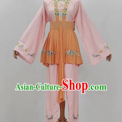 Light Pink Opera Maid Costume Ancient Costume Shaoxing Opera Huangmei Opera Performance Costume Five Girls Birthday Maid Costume Stage Performance Costume