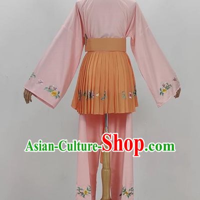Light Pink Opera Maid Costume Ancient Costume Shaoxing Opera Huangmei Opera Performance Costume Five Girls Birthday Maid Costume Stage Performance Costume