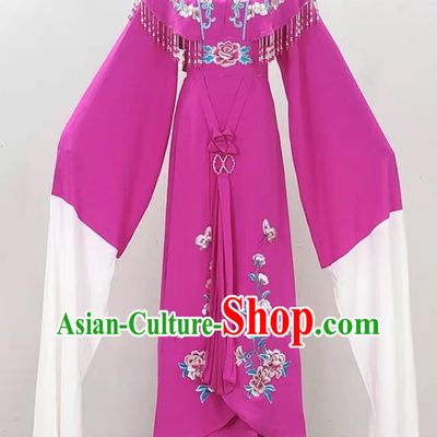 Magenta Peony Hua Dan Miss Costume Princess Costume Drama Opera Yue Opera Qiong Opera Huangmei Stage Costume