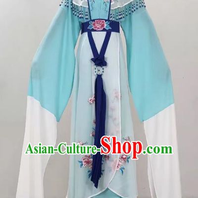 Blue Peony Hua Dan Miss Costume Princess Costume Drama Opera Yue Opera Qiong Opera Huangmei Stage Costume