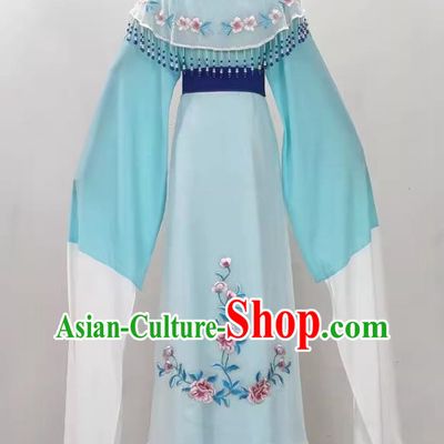 Blue Peony Hua Dan Miss Costume Princess Costume Drama Opera Yue Opera Qiong Opera Huangmei Stage Costume