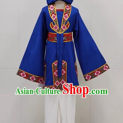 Sapphire Blue Drama Lantern Costumes Ancient Costumes Huangmei Opera Costumes Children Clothes Couple Lantern Costumes Books And Children Clothes
