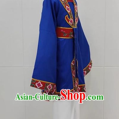 Sapphire Blue Drama Lantern Costumes Ancient Costumes Huangmei Opera Costumes Children Clothes Couple Lantern Costumes Books And Children Clothes