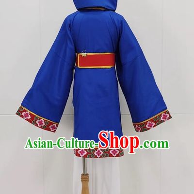 Sapphire Blue Drama Lantern Costumes Ancient Costumes Huangmei Opera Costumes Children Clothes Couple Lantern Costumes Books And Children Clothes