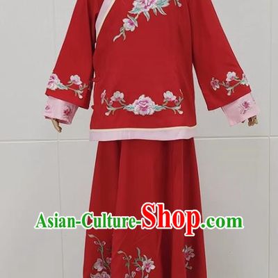 Red Drama Lantern Costumes Costumes Huangmei Opera Costumes Couple Lantern Costumes Women Costumes