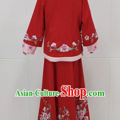 Red Drama Lantern Costumes Costumes Huangmei Opera Costumes Couple Lantern Costumes Women Costumes
