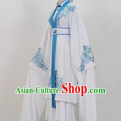 Yue Opera Jade Dragonfly Nun Clothes Costumes Huangmei Opera Performance Costumes Nunnery Recognition Mother Opera Performance Costumes