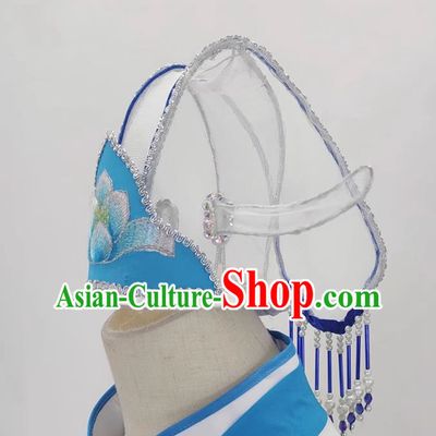 Yue Opera Jade Dragonfly Nun Headdress Ancient Costume Huangmei Opera Nunnery Recognition Mother Opera Hair Crown