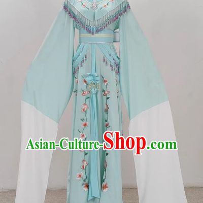 Light Green Shaoxing Opera Hua Dan Costume Costumes Miss Costumes Opera Stage Performance Costumes