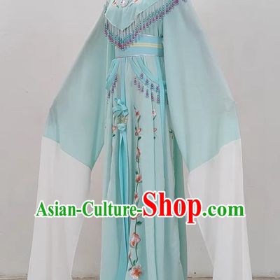 Light Green Shaoxing Opera Hua Dan Costume Costumes Miss Costumes Opera Stage Performance Costumes