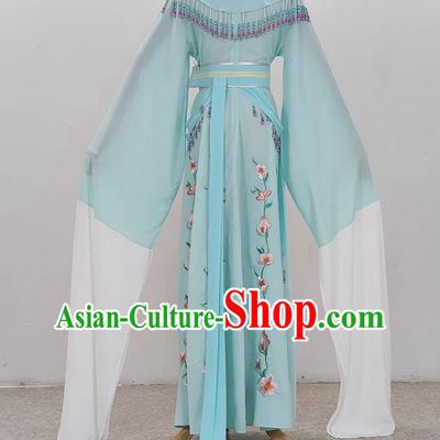 Light Green Shaoxing Opera Hua Dan Costume Costumes Miss Costumes Opera Stage Performance Costumes