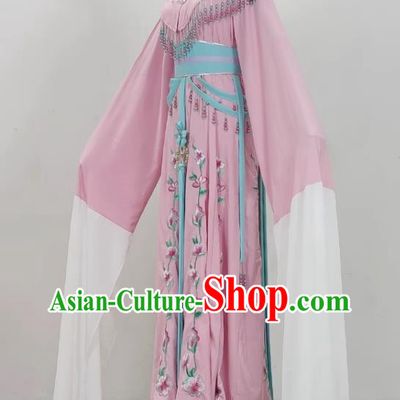 Pink Yue Opera Hua Dan Costume Costumes Miss Costumes Opera Stage Performance Costumes