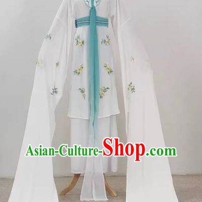 Yue Opera Hua Dan Costumes Huangmei Opera Costumes Long Water Sleeves Opera Dance Performance Costumes