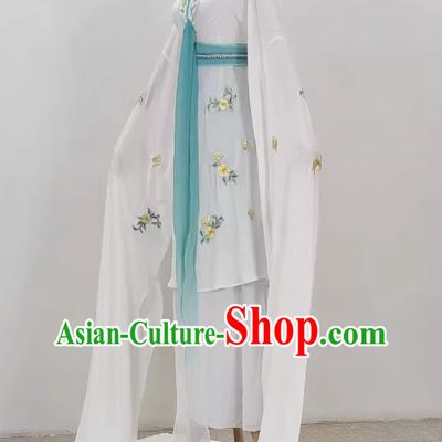 Yue Opera Hua Dan Costumes Huangmei Opera Costumes Long Water Sleeves Opera Dance Performance Costumes