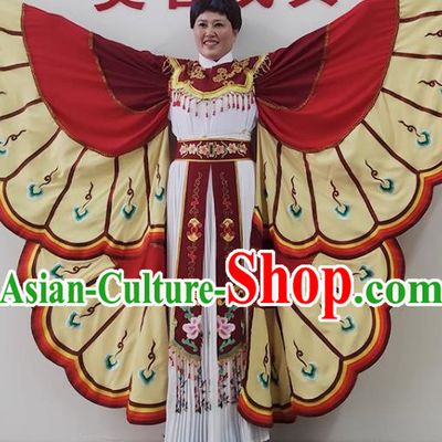 Red Yue Opera Butterfly Butterfly Costumes Costumes Huangmei Opera Cantonese Opera Big Butterfly Clothes Opera Costumes