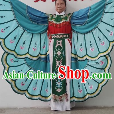 Blue Yue Opera Butterfly Lovers Costume Costume Costume Huangmei Opera Cantonese Opera Big Butterfly Costume Opera Costume