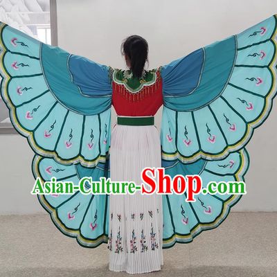 Blue Yue Opera Butterfly Lovers Costume Costume Costume Huangmei Opera Cantonese Opera Big Butterfly Costume Opera Costume