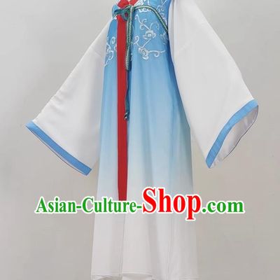 Light Blue Drama Chunxiang Chuan Costumes Ancient Costumes Yue Opera Costumes Menglong Xiaosheng Clothes Huangmei Opera Vests Opera Costumes