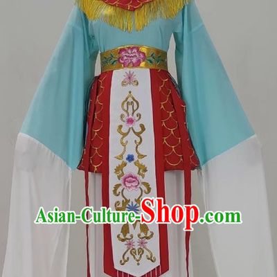 Double Sided Carp Spirit Embroidered Costumes Drama Yue Opera Cantonese Opera Qiong Opera Huangmei Opera Costume Dance Performance