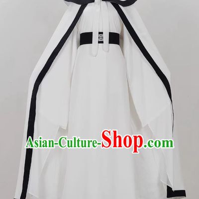 Drama Round Neck Xiaosheng Costumes Crying Spirit Costumes Shaoxing Opera Huangmei Opera Costumes