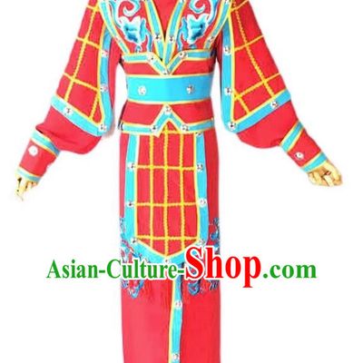 Red Drama Men Military Uniforms Costumes Yue Opera Huangmei Opera Performance Costumes Official Uniforms Martial Arts Uniforms
