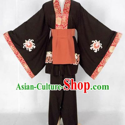 Black Drama Zhu Bajie Costumes Ancient Costumes Shaoxing Opera Huangmei Opera Costumes Large Sleeved Xiaosheng Clothes