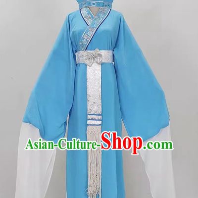 Silk Flower Delivery Club Embroidered Slant Collar Xiaosheng Yi Costume Drama Opera Yue Opera Cantonese Opera Qiong Opera Huangmei Opera