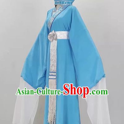 Silk Flower Delivery Club Embroidered Slant Collar Xiaosheng Yi Costume Drama Opera Yue Opera Cantonese Opera Qiong Opera Huangmei Opera