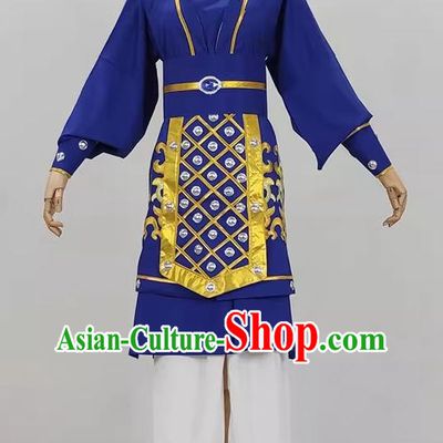 High End Troupe Dragon Embroidered Military Uniforms Yue Opera Drama Costumes Huangmei Opera And Qiong Opera Costumes Dance Costumes