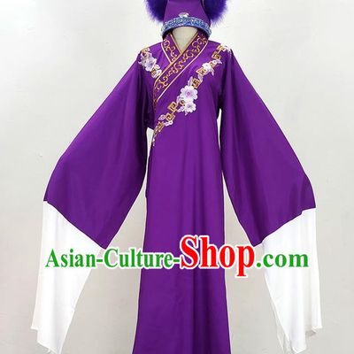 Purple Slope Collar Xu Xian Xiaosheng Embroidered Costume Drama Opera Yue Opera Huangmei Opera Qiong Opera Costume Dance Performance Costume