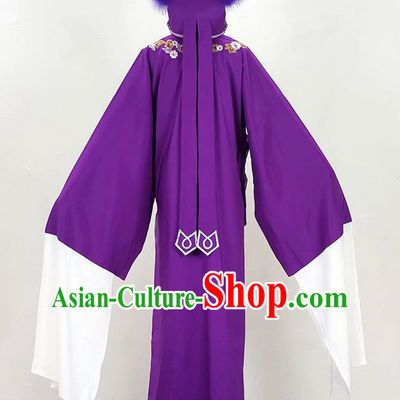 Purple Slope Collar Xu Xian Xiaosheng Embroidered Costume Drama Opera Yue Opera Huangmei Opera Qiong Opera Costume Dance Performance Costume