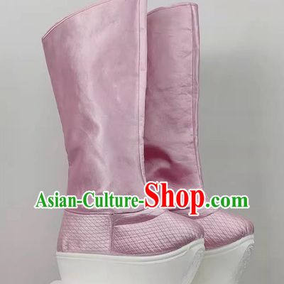 Yue Opera Meng Lijun Satin Nano Bottom 2 Inch High Top Performance Shoes Drama Opera Yue Opera Huangmei Opera Dance