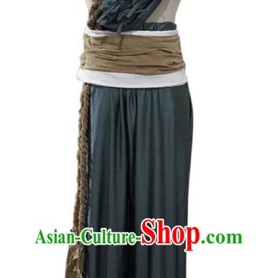 China Male Dance Clothing Folk Dance Outfit Men Group Stage Performance Costume