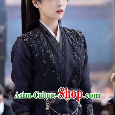 China Xianxia TV Series Ancient Swordswoman Clothing Till The End of The Moon Heroine Sang Jiu Replica Costumes