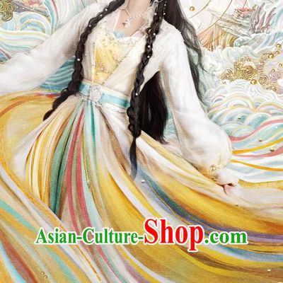 Till The End of The Moon Princess Li Susu Replica Costumes China Xianxia TV Series Ancient Goddess Dress Clothing