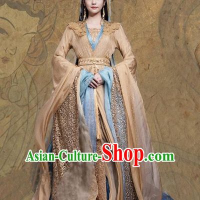China Ancient Princess Dress Ye Xiwu Replica Costumes Xianxia TV Series Till The End of The Moon Goddess Clothing