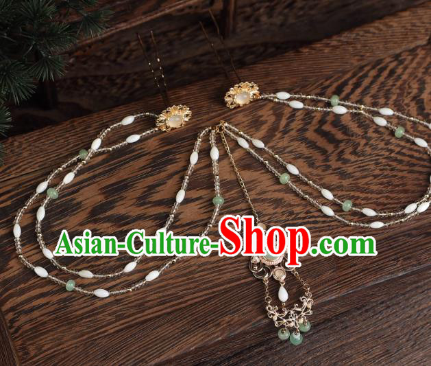 China Ancient Empress Hair Jewelry Handmade Song Dynasty Princess Hairpins Hanfu Headband China Ancient Empress Hair Jewelry Handmade Song Dynasty Princess Hairpins Hanfu Headband