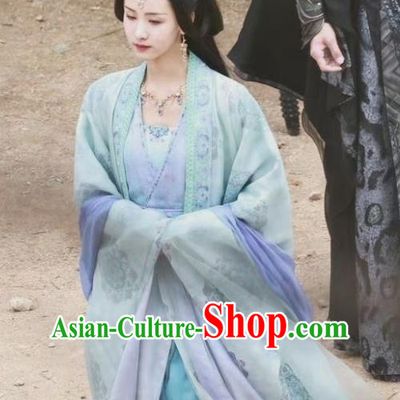 China Ancient Princess Dresses Xianxia TV Series Till The End of The Moon Goddess Ye Bingchang Replica Clothing