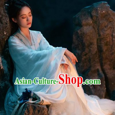 Romantic TV Series Miss The Dragon Gu Qing Yang Dress China Ancient Fairy Costumes Princess Clothing