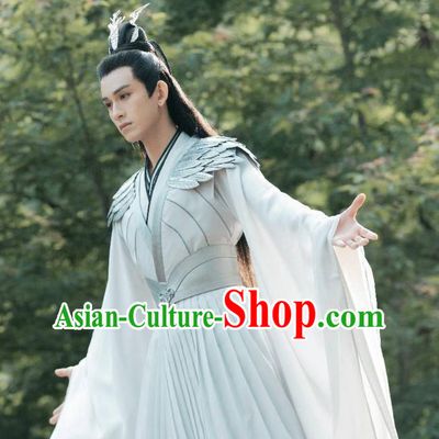 China Ancient Swordsman Clothing TV Series Miss The Dragon Destiny God Costumes