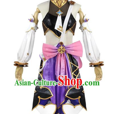 Genshin Cosplay Dolly Costume Young Lady Dress Handmade Role Playing Clothing