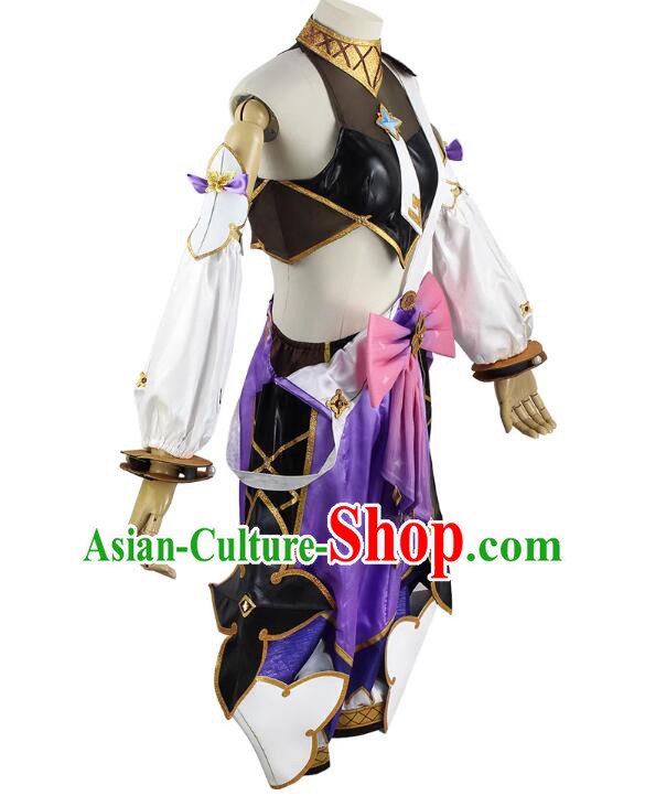 Genshin Cosplay Dolly Costume Young Lady Dress Handmade Role Playing Clothing Genshin Cosplay Dolly Costume Young Lady Dress Handmade Role Playing Clothing